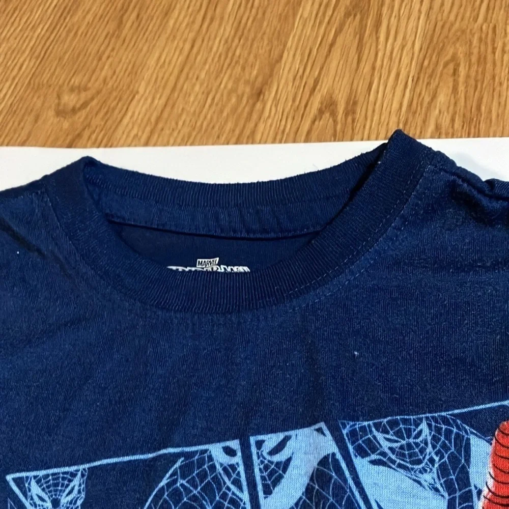 MARVEL Child’s Officially Licensed SPIDER MAN PJ SET Size 4/5  Red/Blue Preowned
